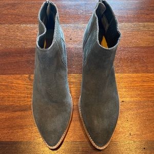 Dolce Vita gray suede booties